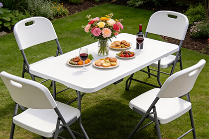 rectangular folding table