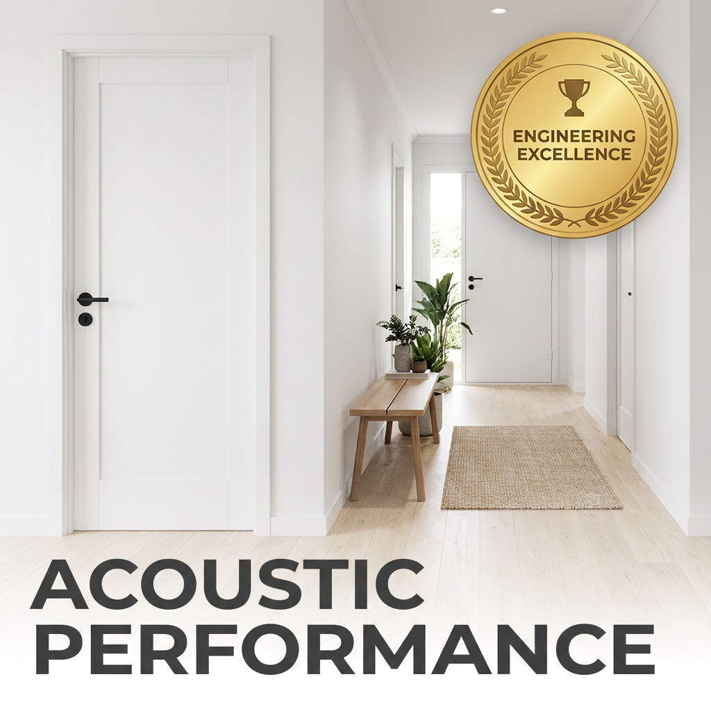 Chantadoor Elegant White Shaker Door Interior Wood Panel Door with Minimalist Style for Contemporary Home Decoration