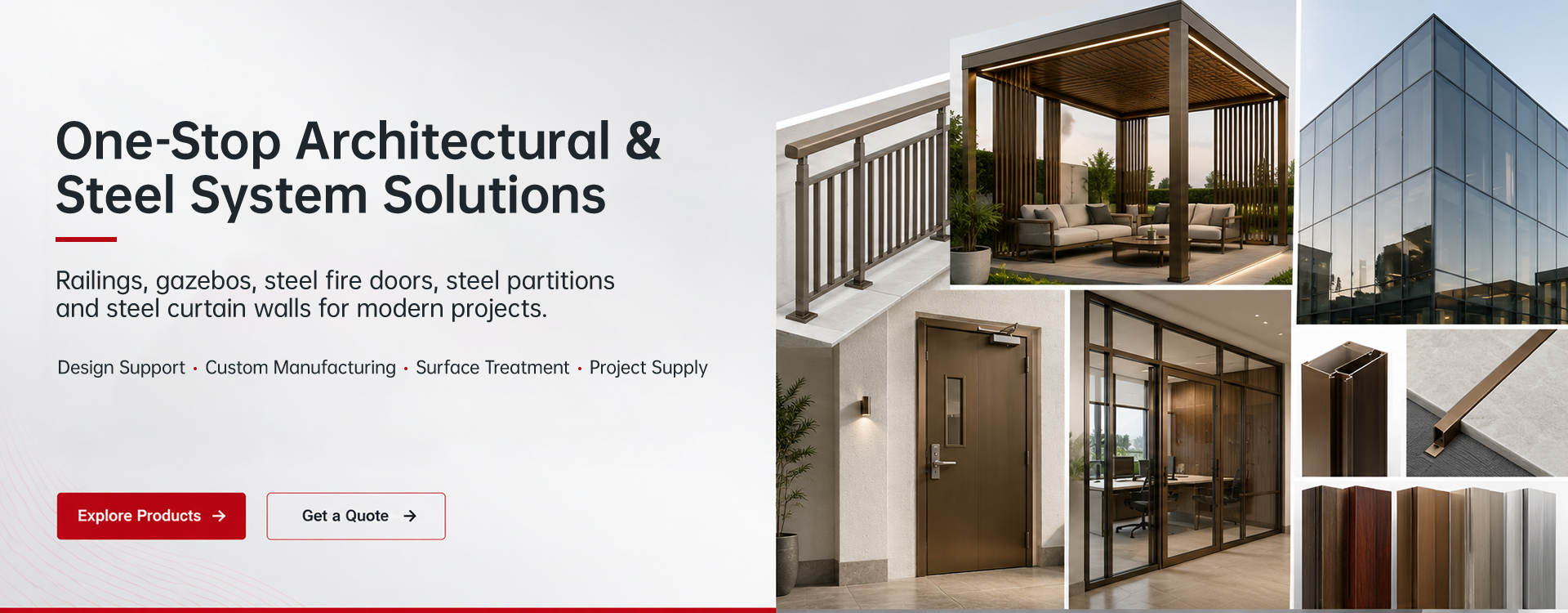 Homepage banner
