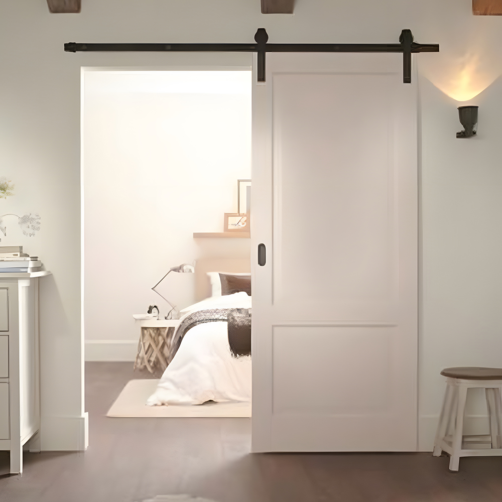 Chantadoor glass barn doors wood sliding modern with heavy duty hardware 3