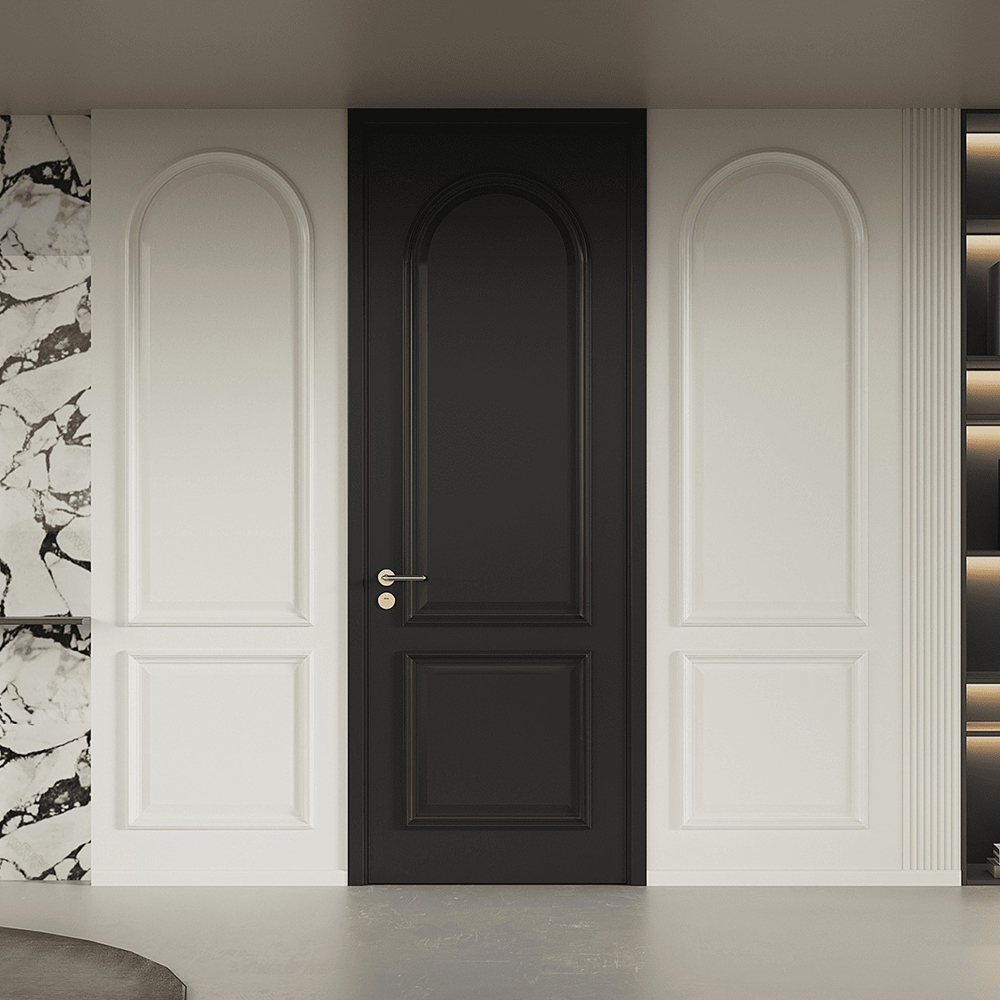 High-quality Painted Wooden Doors With Smooth Finish Eco-friendly Coating Sound Insulation And Durable Construction Custom Sizes And Colors Available