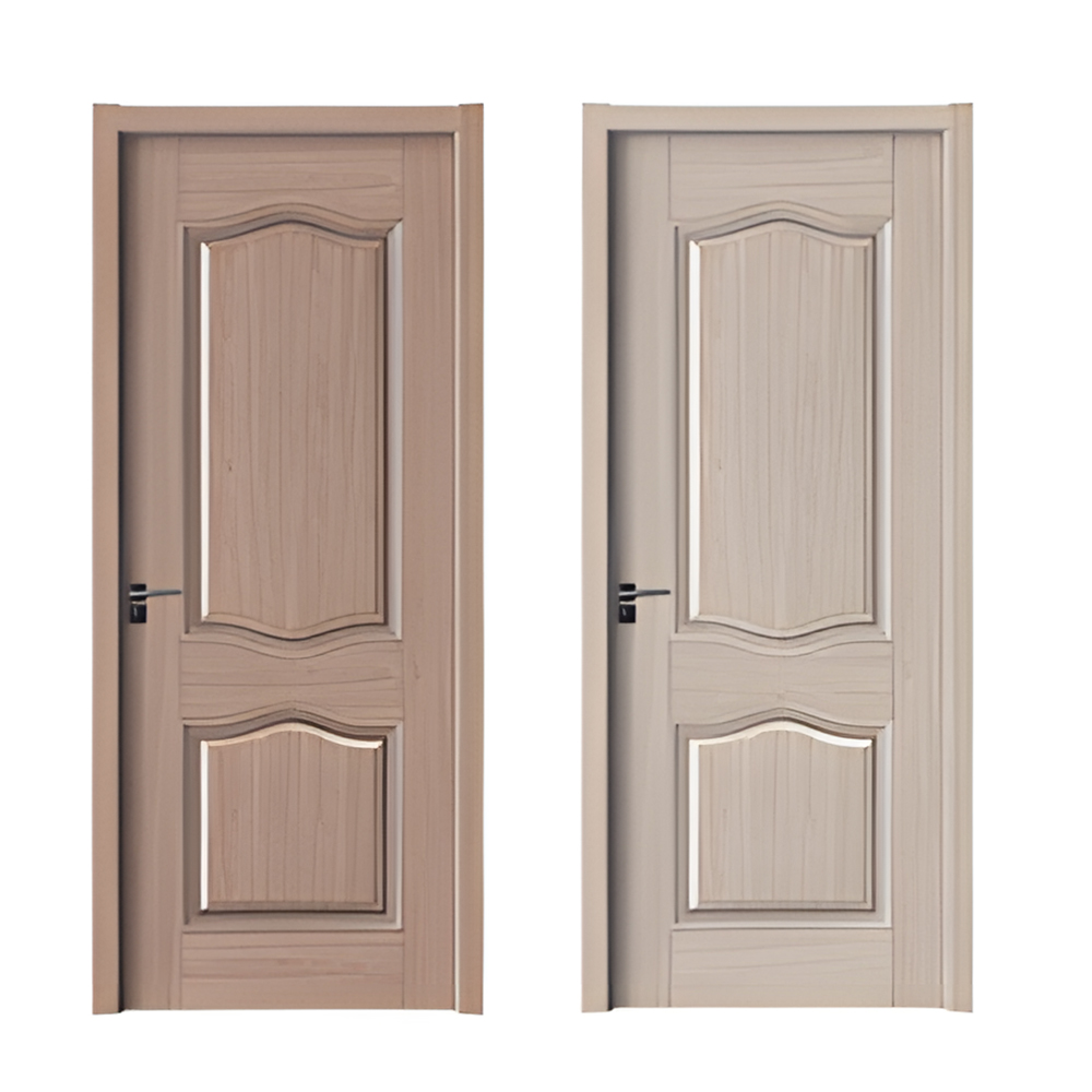 Chantadoor Customized Modern WPC Door Waterproof Durable Soundproof Wood Plastic Composite Interior Door for Bedroom Bathroom Apartment Commercial Projects