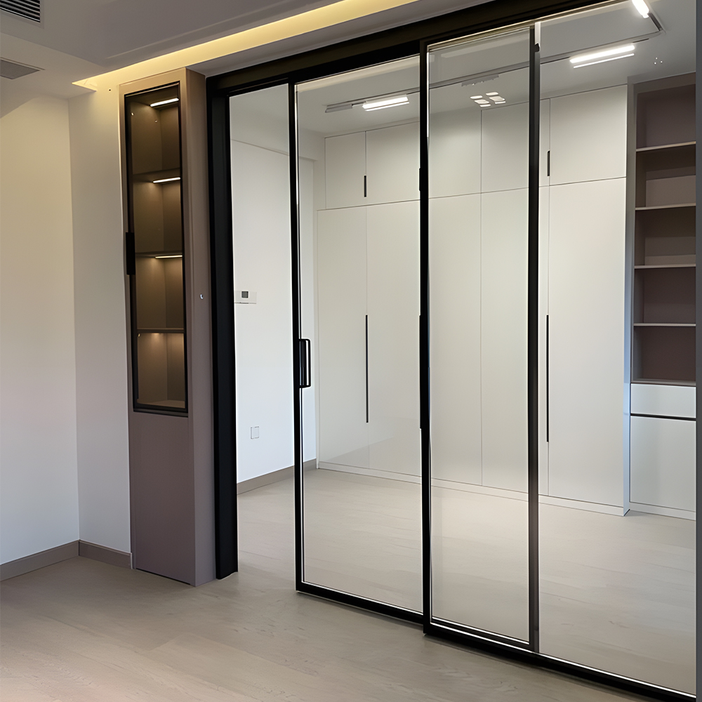 Chantadoor Custom Smooth Performance Glass Partition Sliding Door For Space Partition
