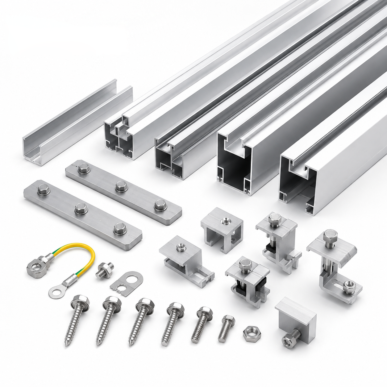 Solar Panel Aluminum Frame and Mounting Profiles